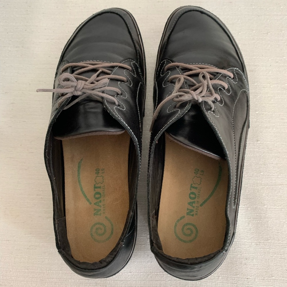 Naot Hikaru Dark Brown Lether Lace Up Shoes Woman’s EU40/US9 - Picture 7 of 10